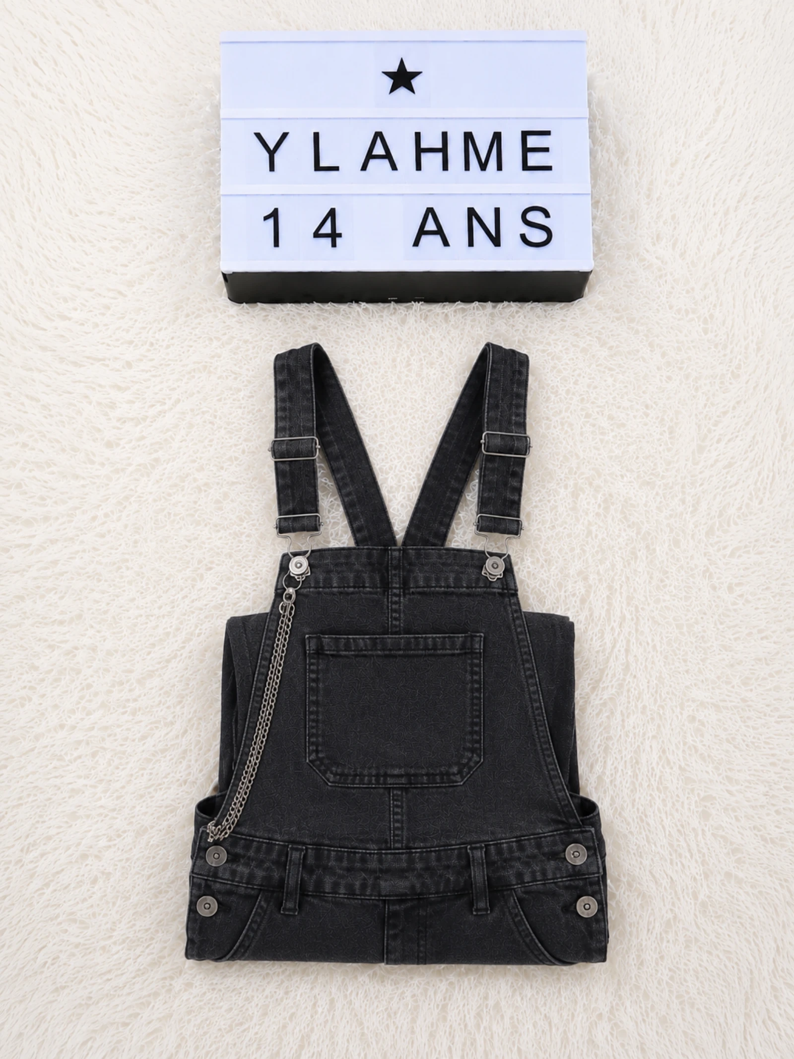 Salopette en jean gris Jennyfer T34 14 ans 👒